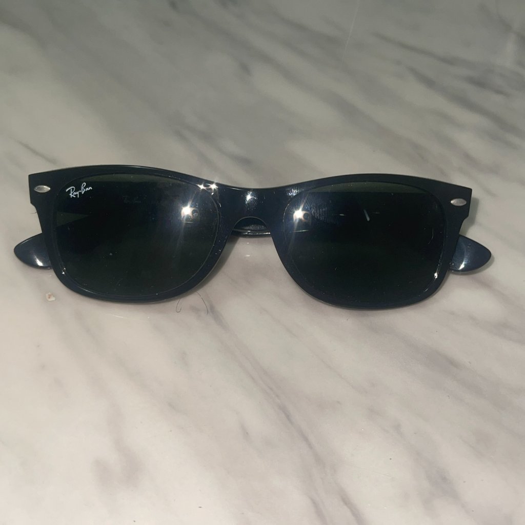 Ray Ban - Slim Wayfarer Limited Edition Sunglasses W/White Symbol Accent